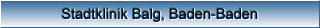 Satelliten- & Anlagen-Installationen, Stadtklinik Balg, Baden-Baden
